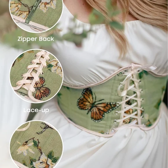 Scarlett Darkness Corset Belt | US 12 | Butterfly / floral Design - Picture 3 of 10